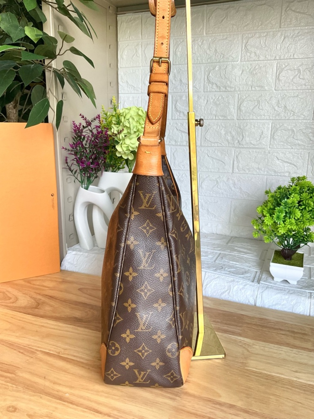 ✅LV LARGE BAG BOULOGNE 35 LOUIS VUITTON AUTHENTIC - Picture 12 of 12